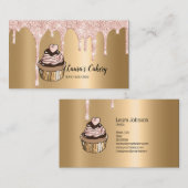 Kuchen & Süßigkeiten Cupcake Zuhause Bäckerei Trop Visitenkarte (Vorne/Hinten)