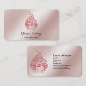 Kuchen & Süßigkeiten Cupcake Zuhause Bäckerei Trop Visitenkarte (Vorne/Hinten)