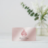 Kuchen & Süßigkeiten Cupcake Zuhause Bäckerei Trop Visitenkarte (Stehend Vorderseite)