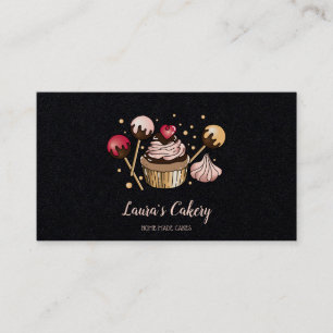 Kuchen & Süßigkeiten Cupcake Zuhause Bäckerei Trop Visitenkarte