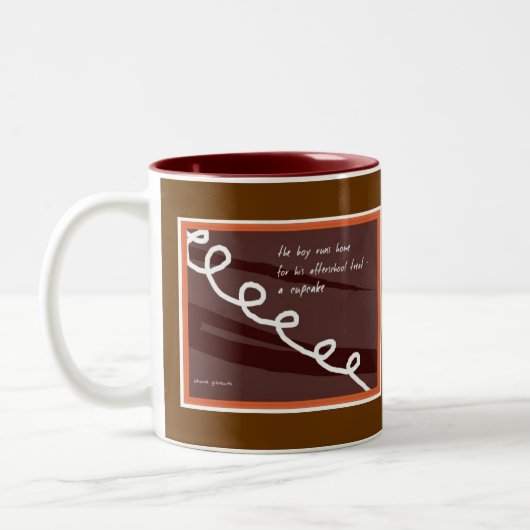 Kuchen-Tasse Zweifarbige Tasse (Links)