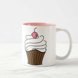 Kuchen-Tasse Zweifarbige Tasse
