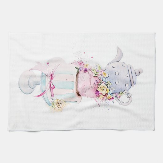 Küchen-Tee-Zeit-Tee-Tuch Geschirrtuch (Horizontal)