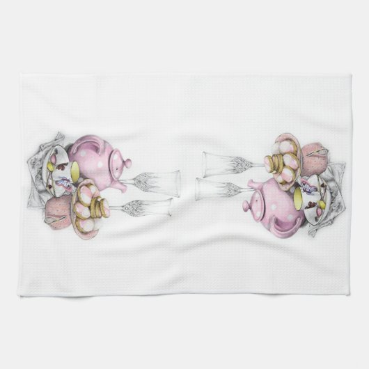 Küchen-Tee-Zeit-Tee-Tuch Geschirrtuch (Horizontal)