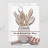 Küchen Thema Brautparty individuelle Einladung (Vorne/Hinten)