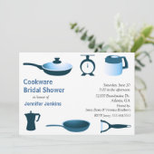 Küchen-Themed Brautparty-Einladung Einladung (Stehend Vorderseite)
