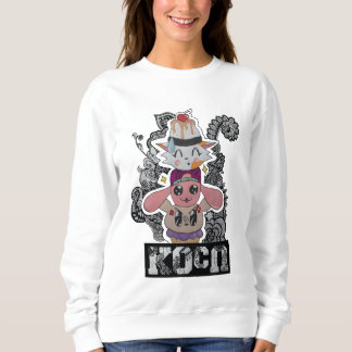 Kuchen-Totempfahlstrickjacke Sweatshirt