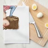 Küchen-Tuch-Schwein-Humor/veganer Humor Handtuch (Viertel Falte)