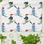 Küchen-Tuch-Skifahrer! Handtuch (Gefaltet)