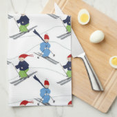 Küchen-Tuch-Skifahrer! Handtuch (Viertel Falte)