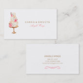 ★ Kuchen-u. Süßigkeitens-kundenspezifische Visitenkarte (Vorne/Hinten)