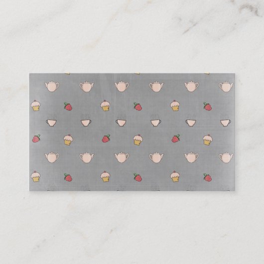 Kuchen- u. Teeschalen! Visitenkarte (Vorderseite)