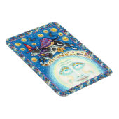 KUCHEN ÜBER DEN MANN AUF DEM MUND, FARBIGER WEISS MAGNET (Rechte Seite)