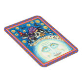 KUCHEN ÜBER DEN MANN AUF DEM MUND, FARBIGER WEISS MAGNET (Rechte Seite)