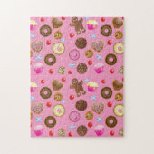 Kuchen und Backwaren farbig Puzzle (Vertikal)