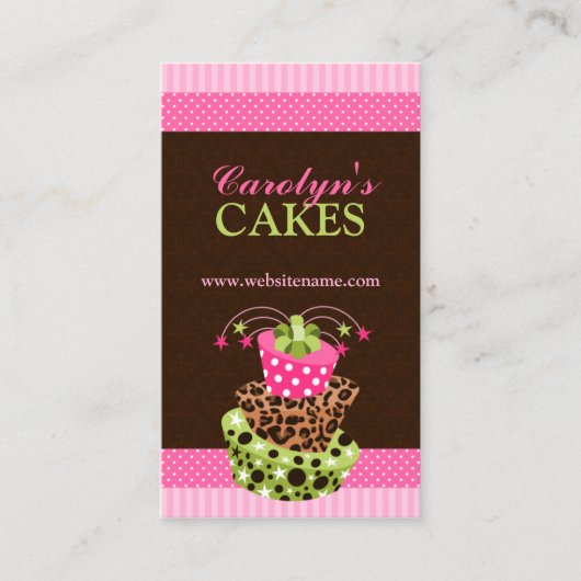 Kuchen-und Damast-Bäckerei Visitenkarte (Vorderseite)