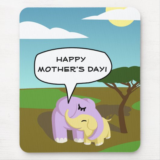 Kuchen-und der Butterglücklicher Mutter Tag! Mousepad (Vorne)