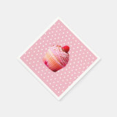 Kuchen und Dots farbenfrohe Napkins Serviette (Ecke)