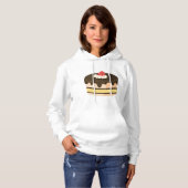 Kuchen und Erdbeere Hoodie (Vorne ganz)