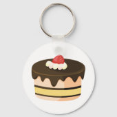 Kuchen und Erdbeere Schlüsselanhänger (Rückseite)