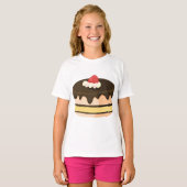 Kuchen und Erdbeere T-Shirt (Vorne ganz)