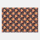 Kuchen und Gebäck schwarz Geschenkpapier Set (Vorderseite 2)