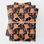 Kuchen und Gebäck schwarz Geschenkpapier Set (Beispiel)