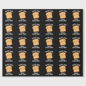 Kuchen und Hefe wird sonniges Brot pun Dark BG Geschenkpapier (Flach)