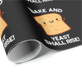Kuchen und Hefe wird sonniges Brot pun Dark BG Geschenkpapier (Rolleneckpunkt)