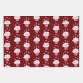 Kuchen und Herz Geschenkpapier Set (Vorderseite 3)