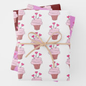 Kuchen und Herz Geschenkpapier Set (Beispiel)