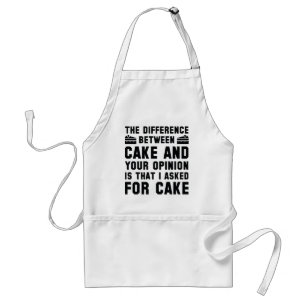 Kuchen und Ihre Meinung Schürze