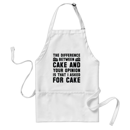 Kuchen und Ihre Meinung Schürze (Vorne)