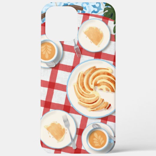 Kuchen und Kaffee für zwei Personen Case-Mate iPhone Hülle (Rückseite)