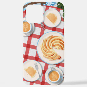 Kuchen und Kaffee für zwei Personen iPhone 12 Pro Max Hülle