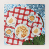 Kuchen und Kaffee für zwei Personen Puzzle (Horizontal)