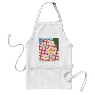 Kuchen und Kaffee für zwei Personen Schürze