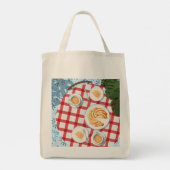 Kuchen und Kaffee für zwei Personen Tragetasche (Rückseite)