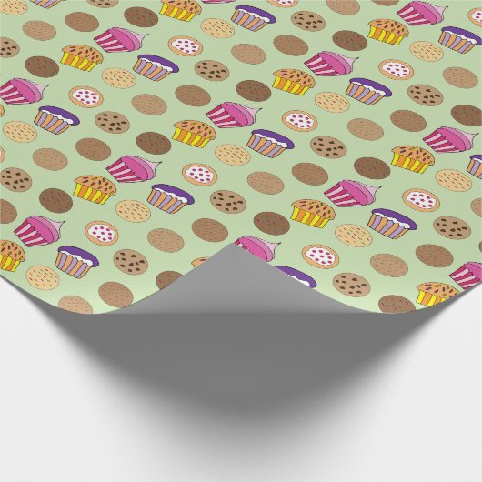 Kuchen und Kekse Geschenkpapier (Ecke)
