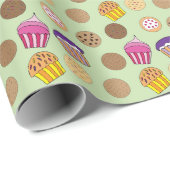 Kuchen und Kekse Geschenkpapier (Rolleneckpunkt)