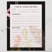 Kuchen und Kochrezepte | Schwarzer Schmetterling (Rückseite)