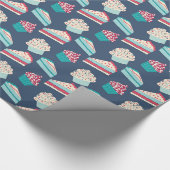 Kuchen und Kuchen Gemustert Geschenkpapier (Ecke)