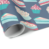 Kuchen und Kuchen Gemustert Geschenkpapier (Rolleneckpunkt)