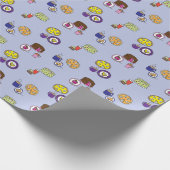 Kuchen und Kuchen mit Kaffee und Tee Geschenkpapier (Ecke)