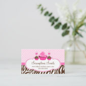 Kuchen und Kuchen Pop Bäckerei Visitenkarte (Stehend Vorderseite)