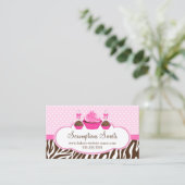 Kuchen und Kuchen Pop Bäckerei Visitenkarte (Stehend Vorderseite)