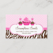 Kuchen und Kuchen Pop Bäckerei Visitenkarte (Vorderseite)