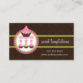 Kuchen-und Kuchen-Pop-Bäckerei Visitenkarte (Vorderseite)