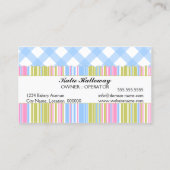 Kuchen-und Kuchen-Pop-Bäckerei Visitenkarte (Rückseite)