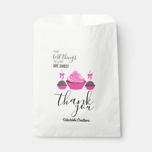 Kuchen und Kuchen Pop Backpackung Geschenktütchen (Vorderseite)